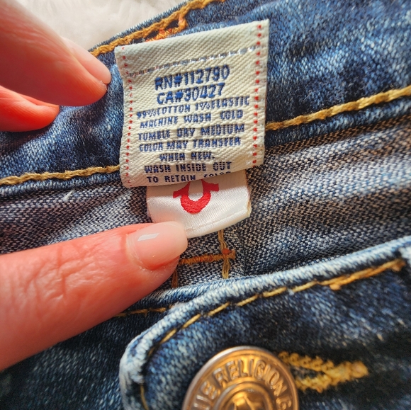 True Religion Joey 28 Jeans Distressed 29" Inseam - Picture 8 of 9